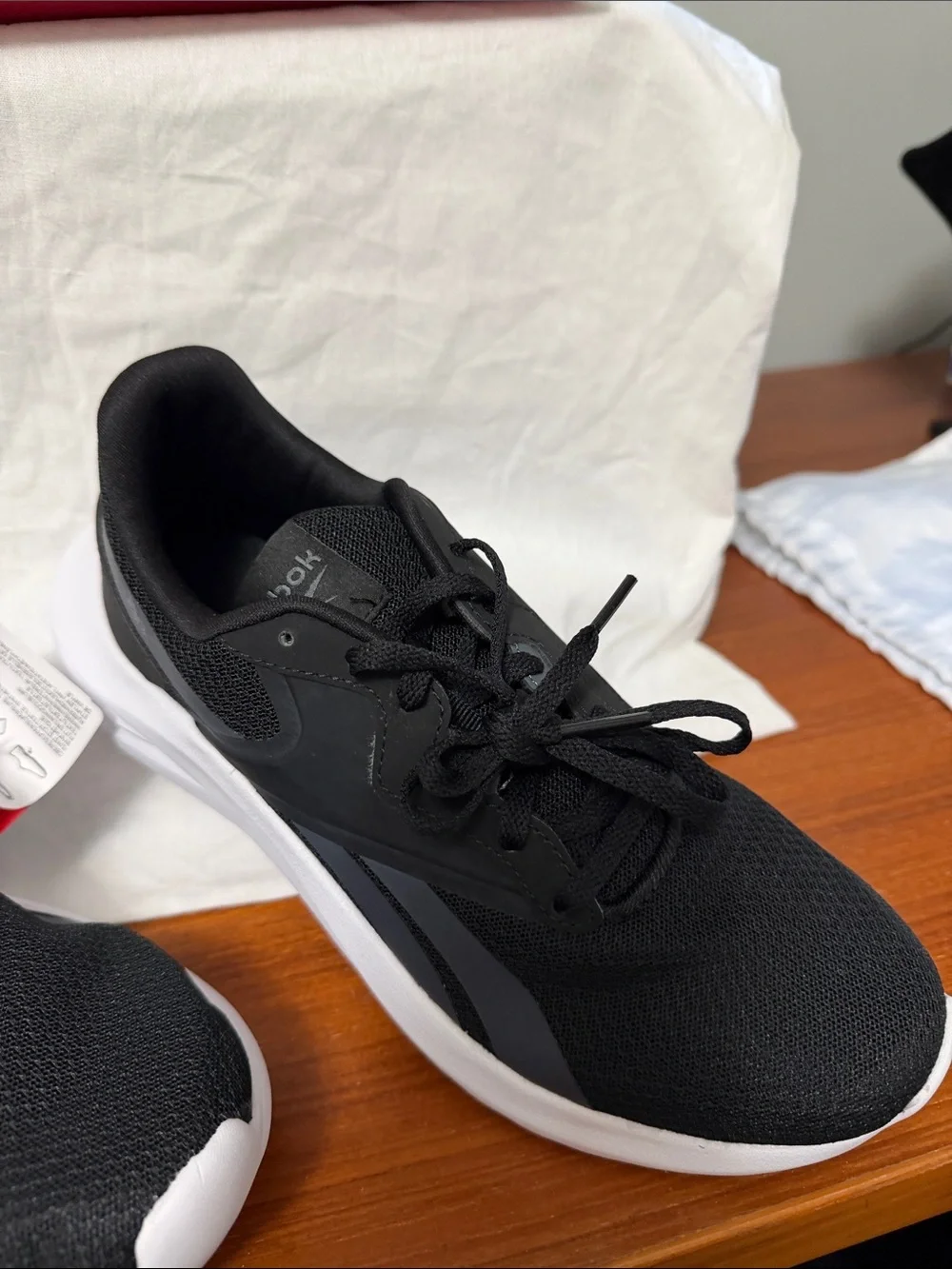 Reebok Black and White Athletic Sneakers